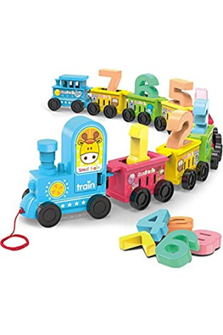 Tren de Arrastre Con Vagones y Números Primera Infancia
