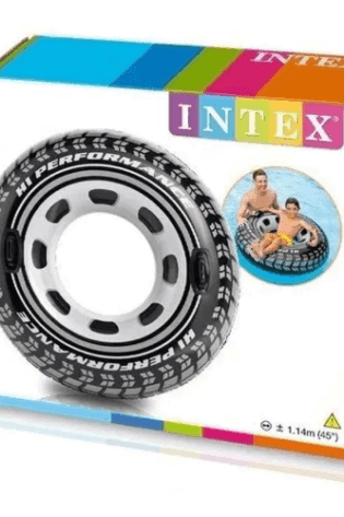 Flotador Inflable Cubierta Rueda Intex 114cms