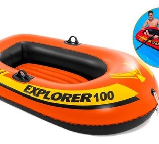 Bote Gomón Inflable para 1 Plaza  INTEX 147 X 84 X 36cms