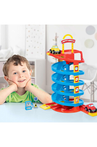 Pista de Autos Espiral Infantil 5 Niveles 38 Piezas Dolu