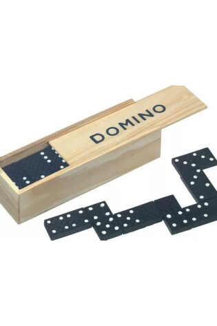 Domino Mini Cajita De Madera