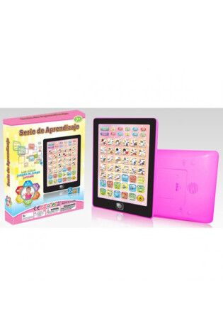 Tablet Infantil Serie Aprendizaje Español/ Inglés Rosada