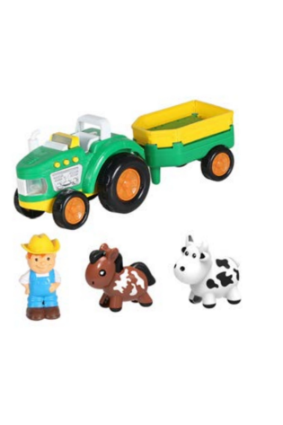 Vehículo Tractor Granjero Sonido Animales de la Granja