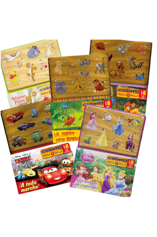 Busca y Encastra Libro de Cuento 8 Piezas Primeros Puzzles