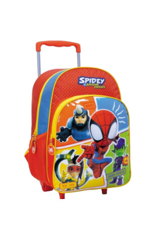 Mochila Spidey Amazing Friends 41cms con Carro Roja