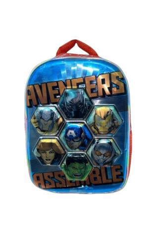 Mochila Vengadores 30cms Thor Cap Hulk Ironman Espalada Relieve