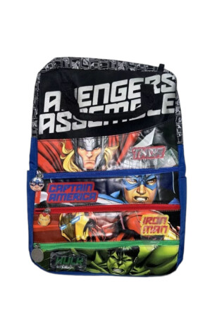 Mochila Vengadores 40cms Thor Cap Hulk Ironman Espalada