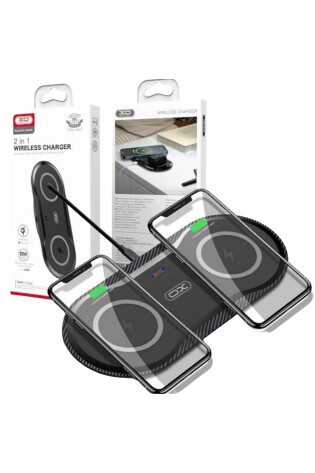 Estacion de Carga Inalambrica Doble 20W - Carga Simultanea XO-WX025
