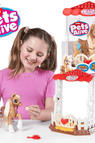 Pets Alive Pony Mágico Interactivo con Establo y Accesorios