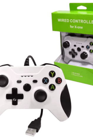 Joystick Mando Compatible One Cableado Blanco