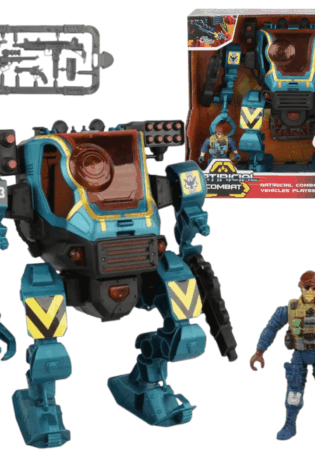 Playset Robot de Combate con Soldado Luz y Sonido