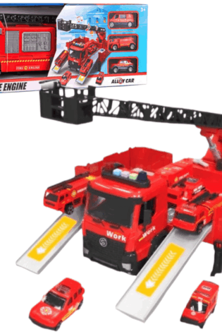 Mega Camion de Bomberos Transformable con Sonido