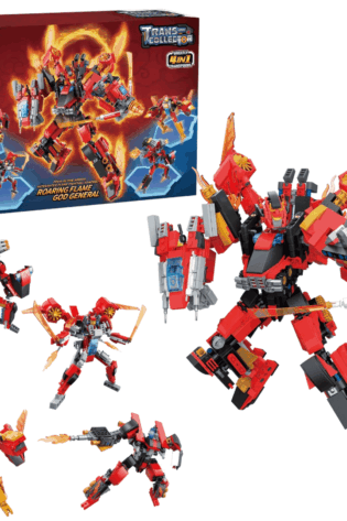 Bloques para Armar 4 en 1 Transformers a Vehículos 1201 Piezas Qman