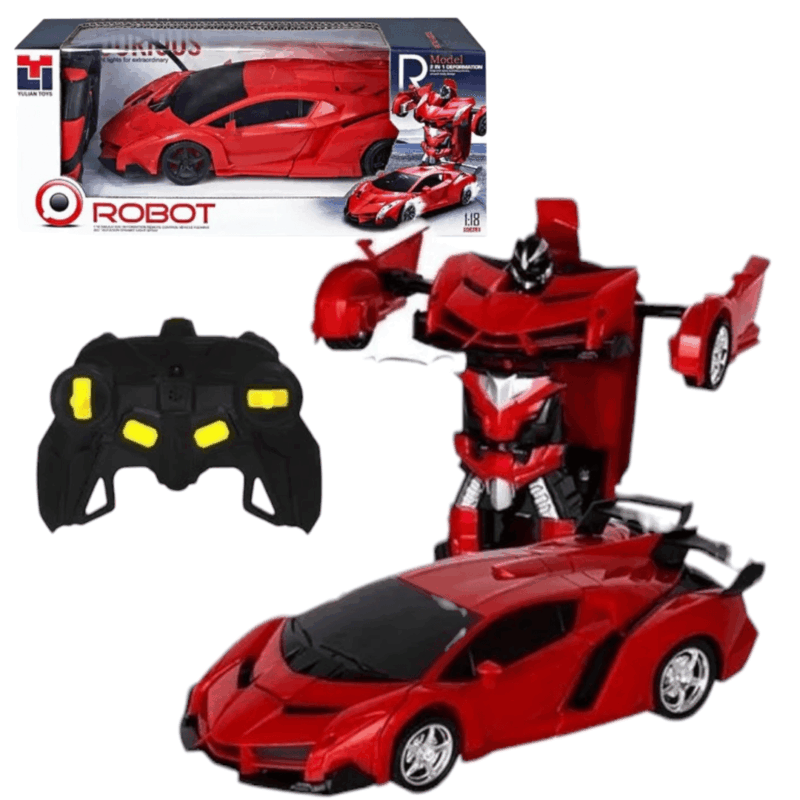 Auto Transformers a Control Remoto Bateria Robot - Imagen 3