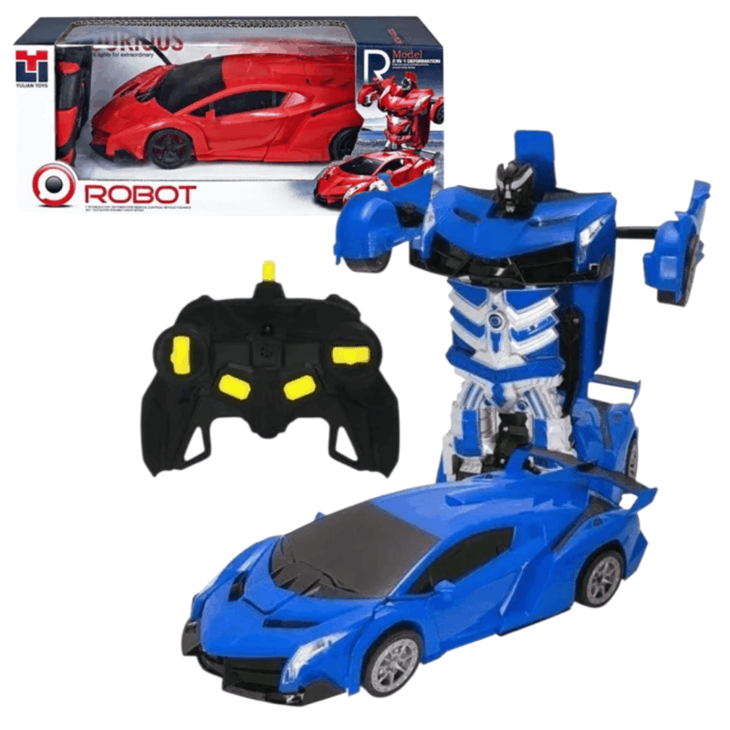 Auto Transformers a Control Remoto Bateria Robot - Imagen 2