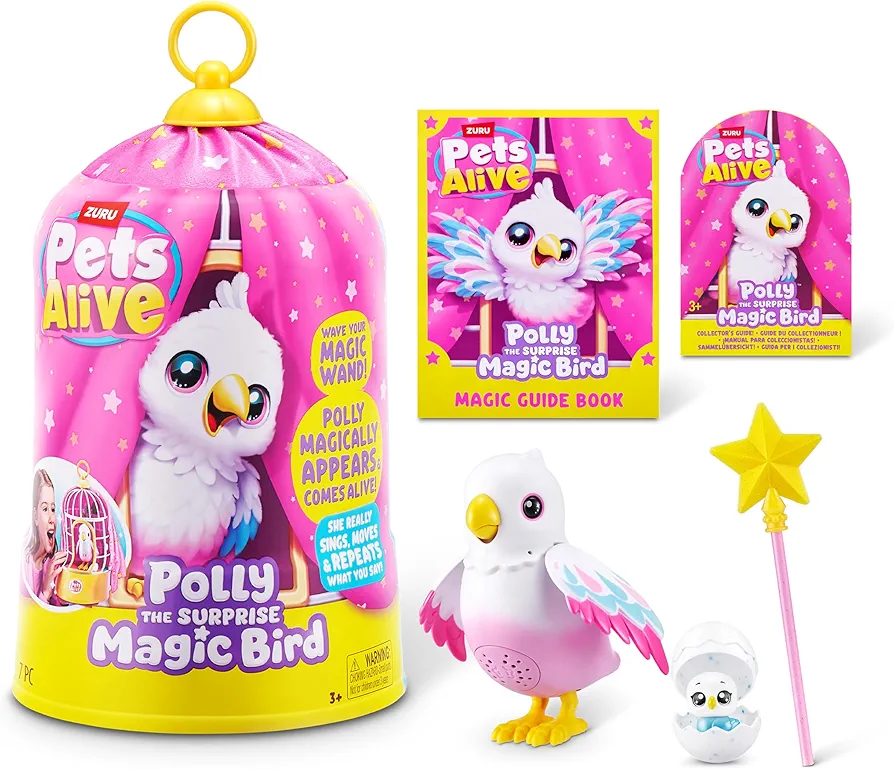 Pets Alive Polly el Pájaro Mágico - Aparece y Desaparece, Canta, Habla y se Mueve! - Imagen 12