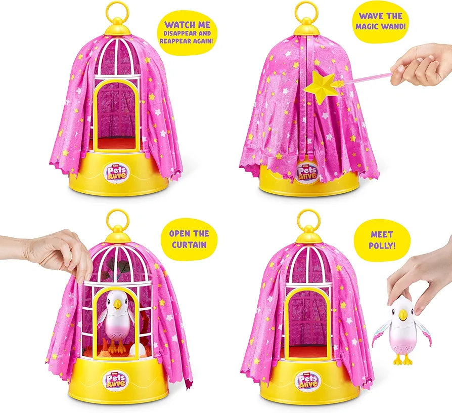 Pets Alive Polly el Pájaro Mágico - Aparece y Desaparece, Canta, Habla y se Mueve! - Imagen 2