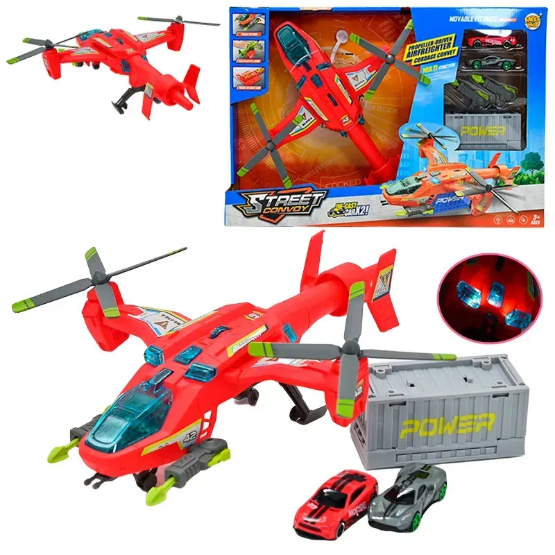 Playset Avion de Carga Convoy Luces y Sonido