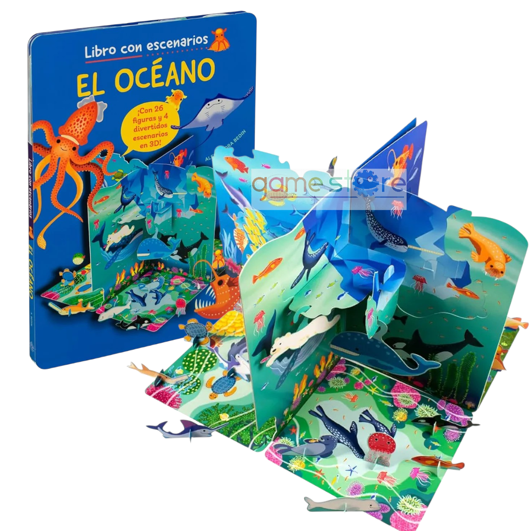 Libro Escenario 3D Océano
