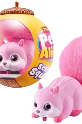 Pets Alive Ardilla con Sonido y Movimiento Mascota Interactiva Rosa