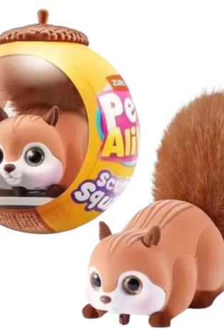Pets Alive Ardilla con Sonido y Movimiento Mascota Interactiva Marron
