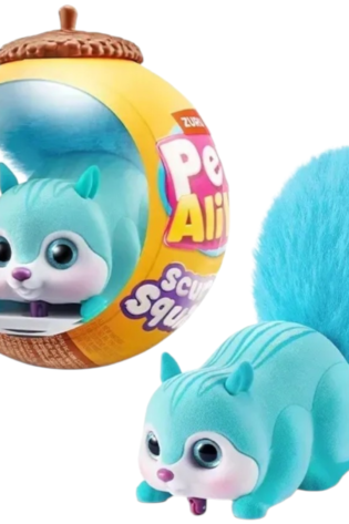 Pets Alive Ardilla con Sonido y Movimiento Mascota Interactiva Celeste